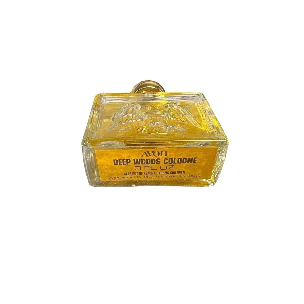 EAGLE BOX AVON ORIGINAL DEEP WOODS COLOGNE, AFTER SHAVE‎ 3 FL OZ SOAP 5 OZ